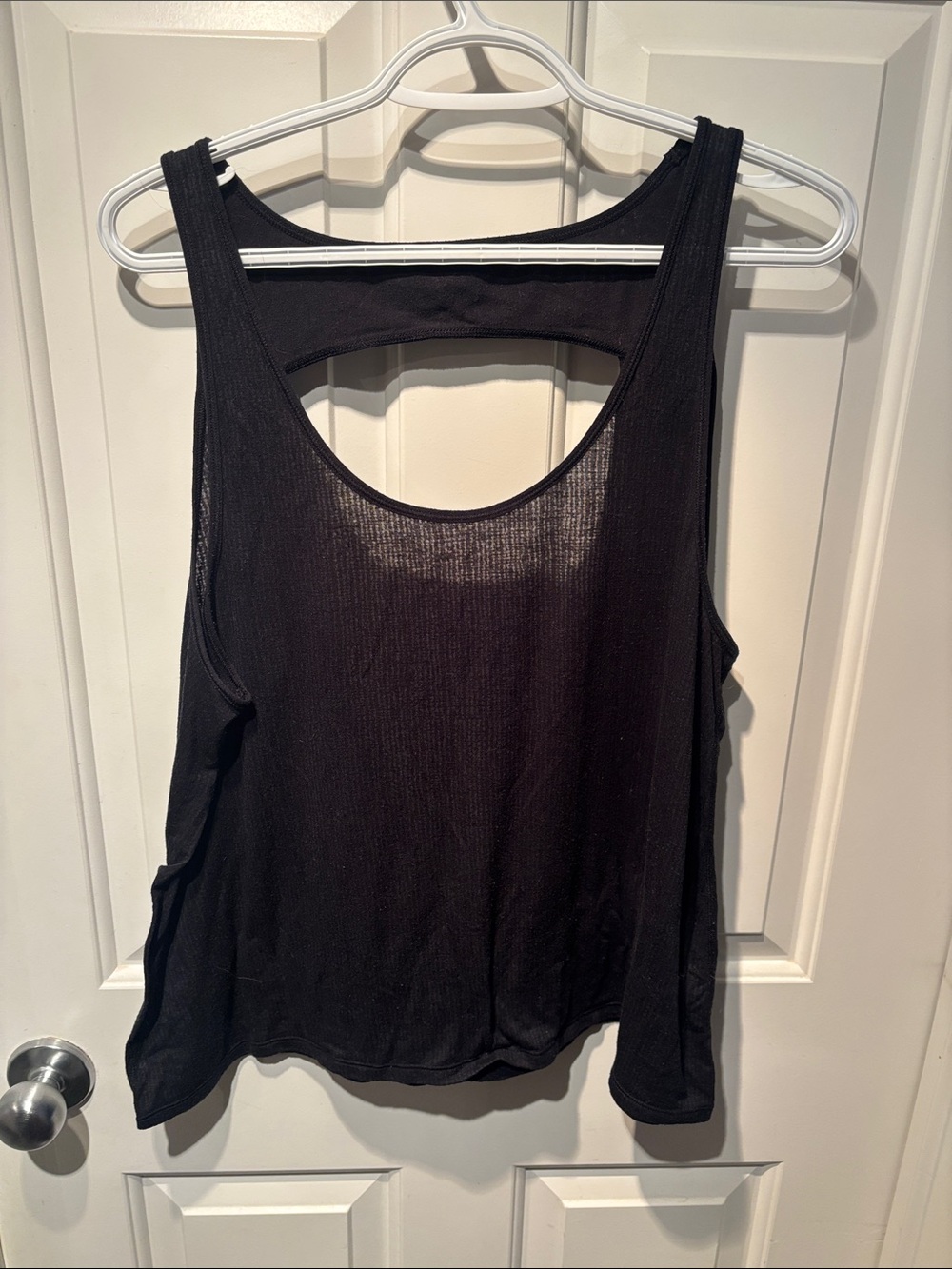lululemon athletica Black Next to Nothing Scoop Neck Tank - Open Back